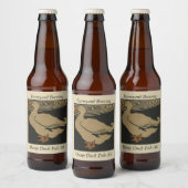 Farmyard Damp Duck Sjabloon Bier Etiket (Flessen)