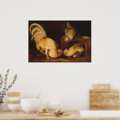 Farmyard Fowls, John James Audubon Fine Art Poster (Keuken)