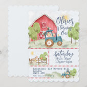 🚜🎉 Farmyard Friends Verjaardagsuitnodiging Kaart (Voorkant / Achterkant)