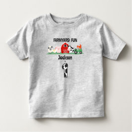 Farmyard Fun 1e Verjaardag Boerderij Kinder Shirts