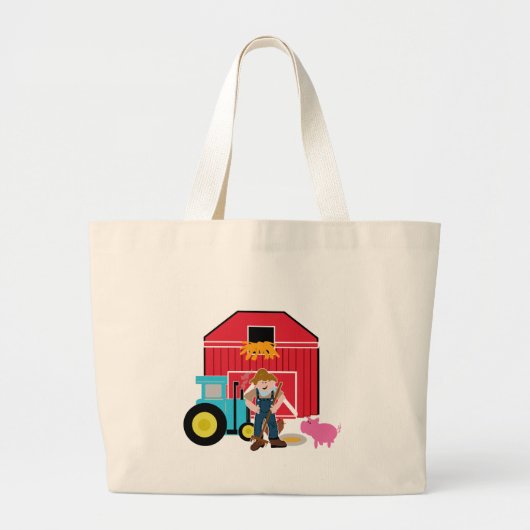 Farmyard Grote Tote Bag (Voorkant)