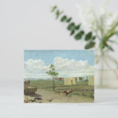 Farmyard (olie op doek) briefkaart (Staand voorkant)