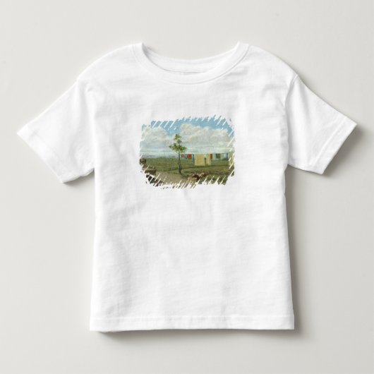 Farmyard (olie op doek) kinder shirts (Voorkant)