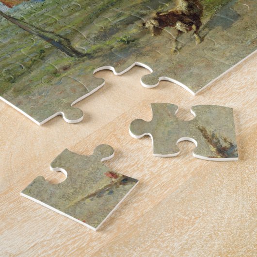Farmyard (olie op doek) legpuzzel (Zijkant)