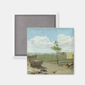 Farmyard (olie op doek) magneet (Voorkant / Achterkant)