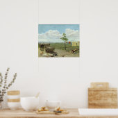 Farmyard (olie op doek) poster (Keuken)