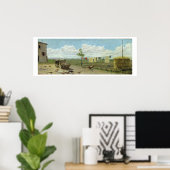 Farmyard (olie op doek) poster (Thuiskantoor)