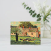 Farmyard Scene, beroemd kunstwerk van Winslow Home Kaart (Staand voorkant)