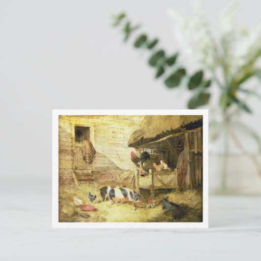 Farmyard Scene Briefkaart (Staand voorkant)