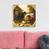 Farmyard Scene Canvas Afdruk (Insitu (Woonkamer))