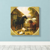 Farmyard Scene Canvas Afdruk (Insitu (Houten vloer))