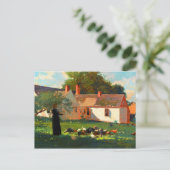Farmyard Scene door Winslow Homer Briefkaart (Staand voorkant)