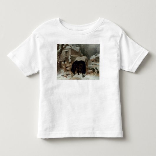 Farmyard Scene Kinder Shirts (Voorkant)
