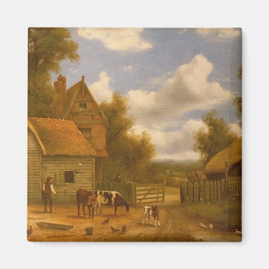 Farmyard Scene Magneet (Voorkant)