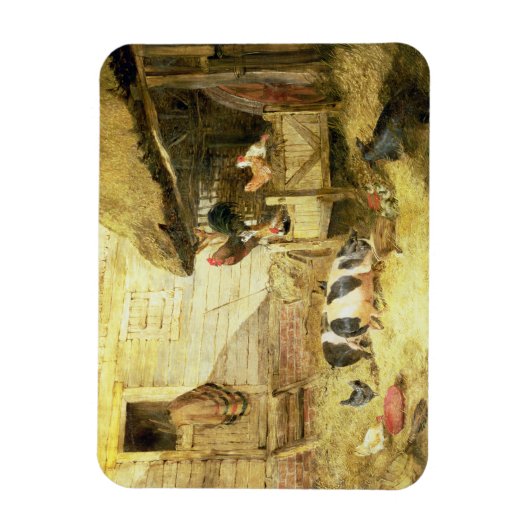 Farmyard Scene Magneet (Verticaal)