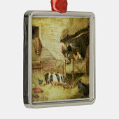 Farmyard Scene Metalen Ornament (Rechts)