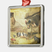 Farmyard Scene Metalen Ornament (Links)