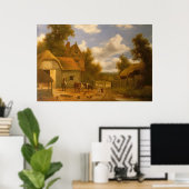 Farmyard Scene Poster (Thuiskantoor)