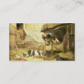Farmyard Scene Visitekaartje (Achterkant)