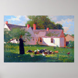 Farmyard Scene Winslow Homer 1872 Poster