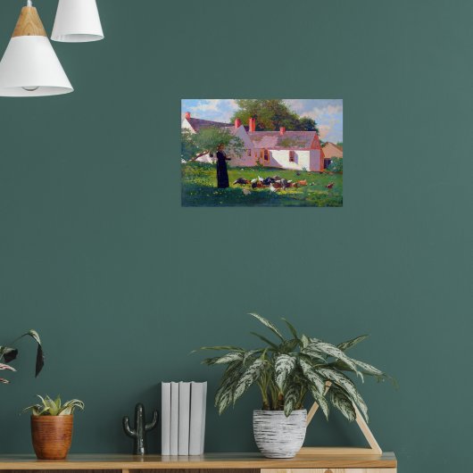 Farmyard Scene Winslow Homer 1872 Poster (Woonkamer 1)
