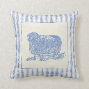 Farmyard Sheep met schoppen Kussen