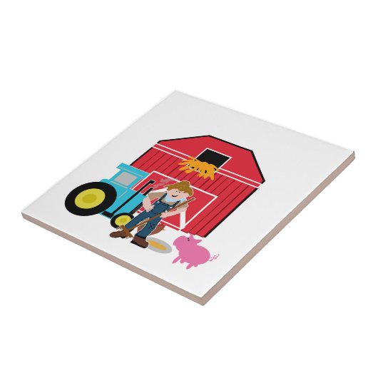 Farmyard Tegeltje (Zijkant)