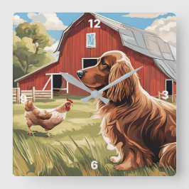 Farmyard Wandklok