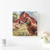 Farmyard Wandklok (Huis)