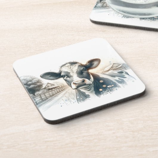 Farmyard Whispers Bier Onderzetter (Linkerzijde)