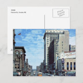 Farnam St., Omaha, NE Vintage Briefkaart (Voorkant / Achterkant)