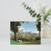 Farnese Rome van Jean-Baptiste Camille Corot Briefkaart (Staand voorkant)
