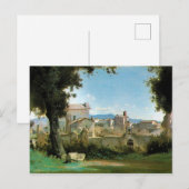 Farnese Rome van Jean-Baptiste Camille Corot Briefkaart (Voorkant / Achterkant)