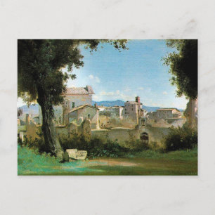 Farnese Rome van Jean-Baptiste Camille Corot Briefkaart