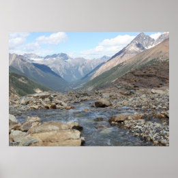 Farnham Jumbo Mountain Melting Glacier Cross Poster