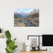 Farnham Jumbo Mountain Melting Glacier Cross Poster (Thuiskantoor)