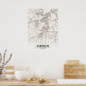 Farnham - Verenigd Koninkrijk Neapolitan City Map Poster (Keuken)