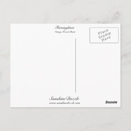 Farningham Briefkaart (Achterkant)