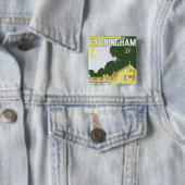 Farningham Vierkante Button 5,1 Cm (In situ)