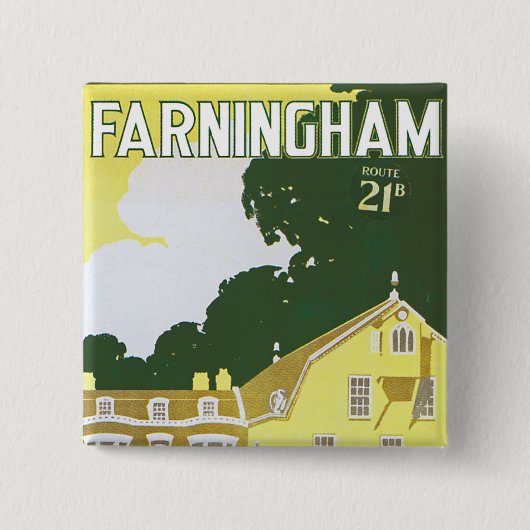 Farningham Vierkante Button 5,1 Cm (Voorkant)