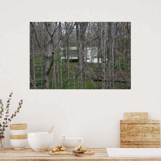 Farnsworth House, Bossen Poster (Keuken)