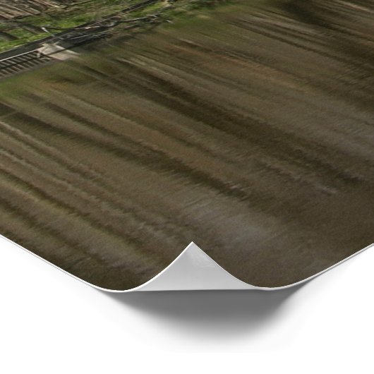 Farnsworth House, River Reflection Poster (Hoek)