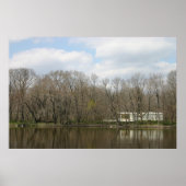 Farnsworth House, River Reflection Poster (Voorkant)