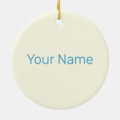 Faro Algarve Portugal Retro Succulenten  Keramisch Ornament (Achterkant)