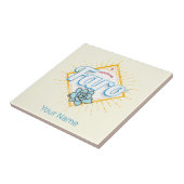 Faro Algarve Portugal Retro Succulenten  Tegeltje (Zijkant)