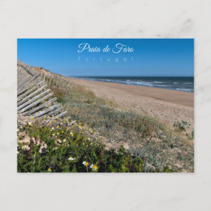 Faro Beach Duinen - Portugal Briefkaart