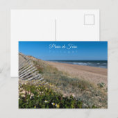 Faro Beach Dunes - Portugal Briefkaart (Voorkant / Achterkant)