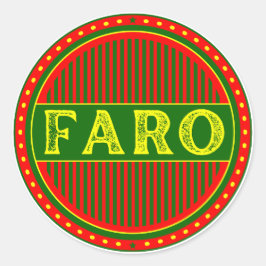 Faro City Pride Emblem – Portuguese Identity Ronde Sticker