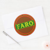 Faro City Pride Emblem – Portuguese Identity Ronde Sticker (Envelop)