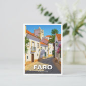 Faro Portugal Algarve Reizen Briefkaart (Staand voorkant)